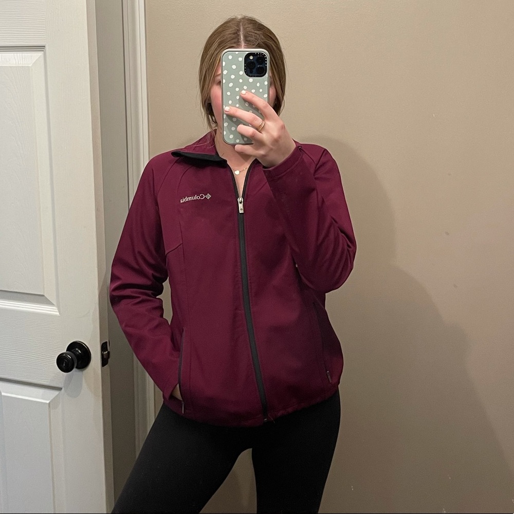 Columbia Jacket - Burgundy